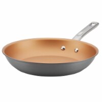Ayesha Curry 80138 Hard-Anodized Nonstick Skillet, 11.5 in. - Gray