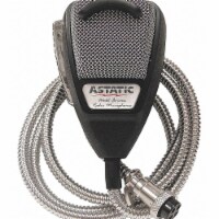 Astatic CB Mic with SS Cord,Silver Cord,4 Pin 302-10001SE