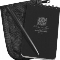 Rite in the Rain Notebook Kit,3in x 5in Sheet,Black Cover  735B-KIT