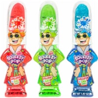 Koko's Mr Squeezy Pop Assorted Flavors Lolipop & Gel Candy Perspective: Main