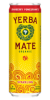 Guayaki Yerba Mate Organic Sparkling Cranberry Pomegranate Yerba Mate Can Perspective: Main