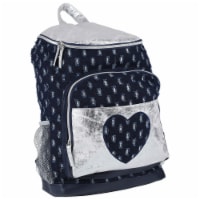 Cudlies Denim Glitter & Hearts Fashion Backpack Perspective: Main