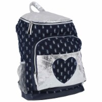 Cudlies Denim Glitter & Hearts Fashion Backpack Perspective: Main