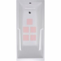 VersaTractiion's Kahuna Grip 5 in. x 5 in. Squares Mat in Pink - Pack of 5