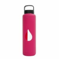 Bluewave Lifestyle 750ml Reusable Glass Water Bottle With Loop Cap and Sleeve, Pink