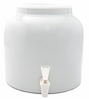 Goldwell Enterprises Inc Porcelain Water Dispenser Crock - White