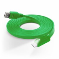 Naztech LED USB-A to USB-C 2.0 Charge/Sync Cable 6ft Green
