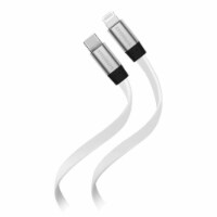Hypergear 15422 6 Ft. Flexi USB-C to Lightning Flat Cable - White