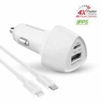 Hypergear 15623 SpeedBoost 25W PD USB-C Car Kit - White