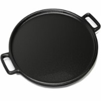 Home-Complete 14 in. Cast Iron Pizza Pan