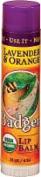 Badger  Organic Lip Balm   Lavender and Orange Perspective: Main