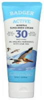 Badger® Active Clear Zinc Mineral Sunscreen Cream SPF 30 Perspective: Main