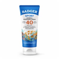 Badger Unscented & Hypoallergenic Clear Zinc Sunscreen Cream SPF 40