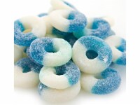 Gummi Blue Raspberry Rings 4.5 pounds gummy candy gummy rings 270 pieces of candy