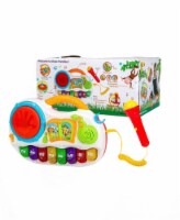 Play Baby Toys Discover And Play Music, Magical Piano With Sing Along Karaoke MIcrophone & Ta