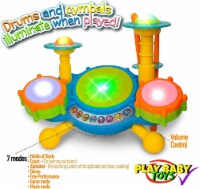 Jazz Drum Set with Preloaded Songs and Music with Educational Activities Like Counting and De