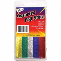 The Pencil Grip Foil Star Stickers 440/Pkg-Assorted