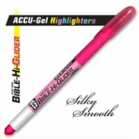 G T Luscombe 08116X Highlighter Accu Gel Bible Hi Glider Pink Perspective: Main