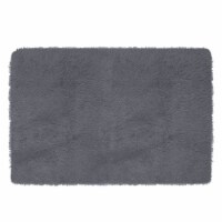 47.2x31.5in Fluffy Bedroom Rug Anti-Skid Shaggy Area Rug Decorative Floor Carpet Mat grey