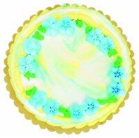 Double Layer Watercolor White Cake with Whipped Icing Perspective: Main
