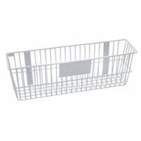 RACKEM RACKS 9189-W 24 x 6 x 8 in. Wire Basket - White
