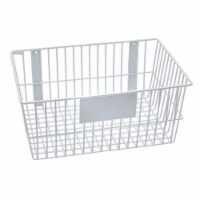 RACKEM RACKS 9191-W 18 x 12 x 8 in. Wire Basket - White