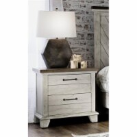 Bear Creek Rustic Ivory Two Drawer Nightstand