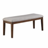 Steve Silver Ora Warm Walnut Brown Wood Dining Bench