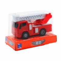 NewRay Die-Cast Mini Pull Back Rescue Vehicle Red Fire Truck