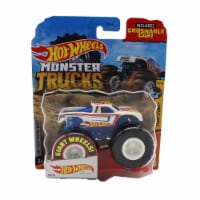 Hot Wheels Monster Trucks 1 64 Scale Hot Wheels Racing White Includes Crushable Car 1 Mariano s