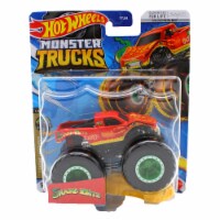 Hot Wheels Monster Trucks 1:64 Scale Snake Bite 1/6 Includes