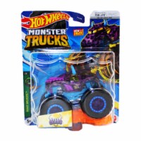 Hot Wheels Monster Trucks 1:64 Scale Steer Clear Purple Includes Connect and Crash Car