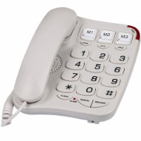 Blue Donuts Big Button Phone for Seniors Phones for Elderly Landline Phones for Home, Braille