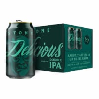 Stone® Delicious Double IPA™ Craft Beer Cans Perspective: Main