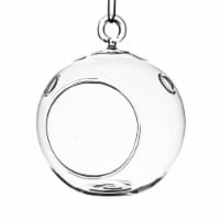 Athenas Garden HCH0105 5 in. Clear Round Hanging Terrarium Globe, Set of 2