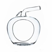 Athenas Garden HCH0707 6.5 x 5.5 in. Clear Apple Glass Terrarium & Votive Candle Holder