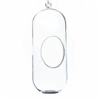 Athenas Garden HCH0512 12 x 4 in. Clear Cylindrical Hanging Glass Terrarium & Candle Holder
