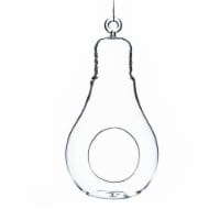 Athenas Garden HCH0607 7 x 3.5 in. Clear Bulb Hanging Glass Terrarium & Candle Holder, Set of