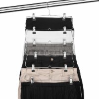 6-Tier Foldable Hangers Made Of Chrome Steel, Available In A Pack Of 2