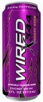Wired® X344 Berry Rush Energy Drink Can Perspective: Main