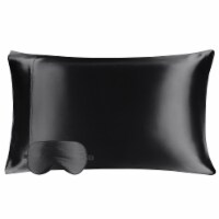 PiccaoCasa Envelope Closure Pillowcase Mulberry Silk with a Silk Eye Cover Perspective: Main