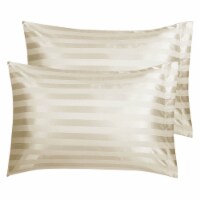 uxcell 2 Pcs Satin Silky Pillowcases with Envelop Closure Perspective: Main