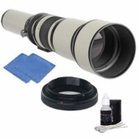 Bower 650-1300mm F8.0 Digital Lens For Slr + T-mount + Cleaning Kit