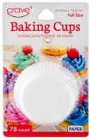 Crave® Full Size Paper Baking Cups - White Perspective: Main