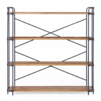 Mercia Industrial 4 Shelf Firwood Bookcase