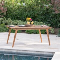 Timor Outdoor 69 Inch Teak Finished Acacia Wood Dining Table