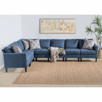 Carolina 7 Piece Versatile Fabric Sectional Couch dark gray