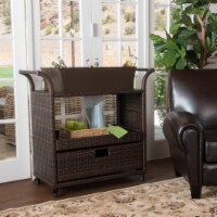 Tofino Multi-brown Wicker Indoor Bar Cart