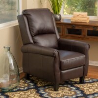 Memphis PU Leather Recliner Club Chair burgundy