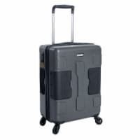 TACH V3 Connectable Hard Shell Carry On Spinner Suitcase Luggage Bag, Gray
